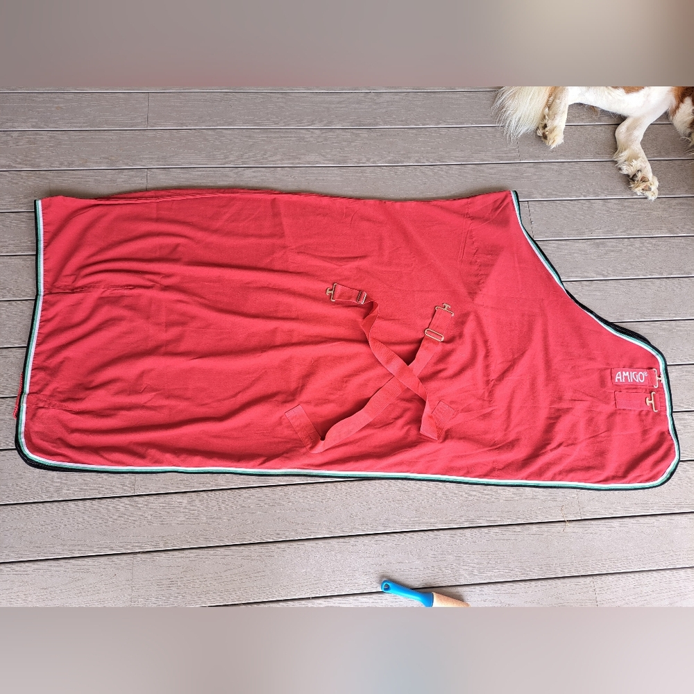 75" Amigo Stable Sheet/ Cooler. Red